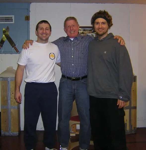 Dr. Micah Naziri with Sifu James McNeil and another practitioner