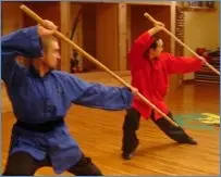 Traditional Chinese long-weapon practice